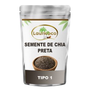 Semente De Chia Preta (Tipo 1) 01kg