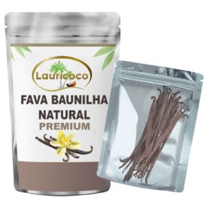 Fava de Baunilha Natural Premium - Indonésia, Kits (20Gr ~5un), (50Gr ~18un) e (100Gr ~34un)