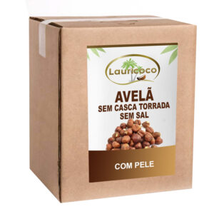 Avelã Sem Casca Torrada Sem Sal Com Pele -10 Kg