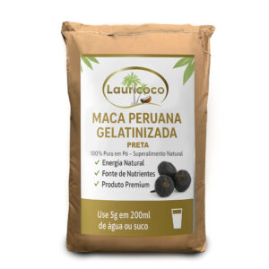 Maca Peruana Gelatinizada Preta em Pó Pura 20kg c/ Laudo técnico
