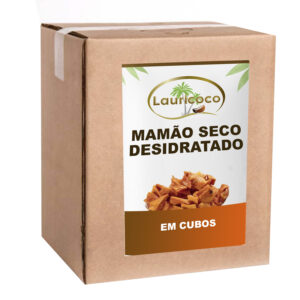Mamão Seco Desidratado Em Cubos ( Sem Açucar) Importado - 10 KG